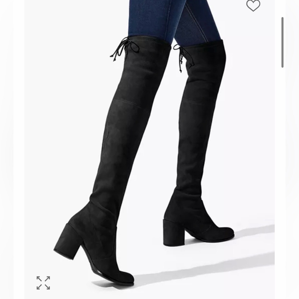 Stuart Weitzman Tieland Stretch-Suede Over-the-Knee Boot